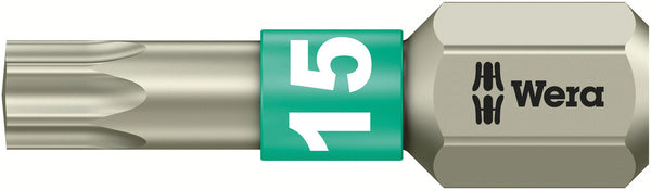 Wera 05071033001 3867/1 TS TORXÃ‚Â® bits, stainless, TX 15 x 25 mm
