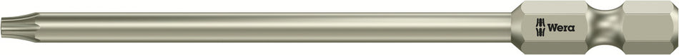 Wera 05071089001 3867/4 TORX BO bits with bore hole, stainless, TX 10 x 89 mm