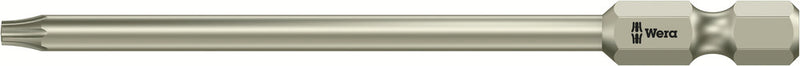 Wera 05071089001 3867/4 TORXÃ‚Â® BO bits with bore hole, stainless, TX 10 x 89 mm