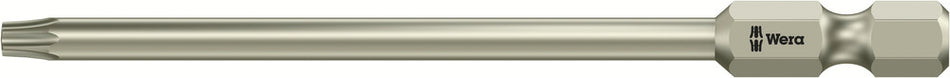 Wera 05071090001 3867/4 TORX BO bits with bore hole, stainless, TX 15 x 89 mm