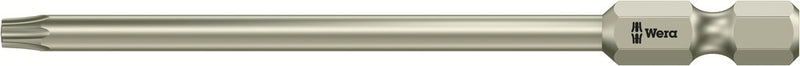 Wera 05071090001 3867/4 TORXÃ‚Â® BO bits with bore hole, stainless, TX 15 x 89 mm