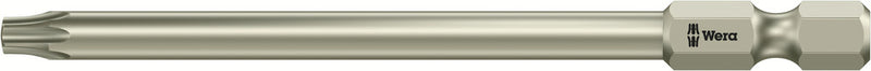 Wera 05071091001 3867/4 TORXÃ‚Â® BO bits with bore hole, stainless, TX 20 x 89 mm