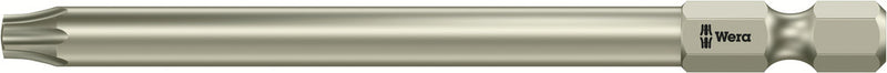 Wera 05071092001 3867/4 TORXÃ‚Â® BO bits with bore hole, stainless, TX 25 x 89 mm