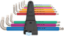 Wera 05022860001 3950/9 Hex-Plus Multicolour Imperial Stainless 1, imperial, stainless steel, 9 pieces