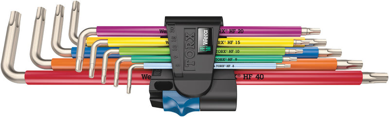 Wera 05022689001 3967/9 TX SXL Multicolour HF Stainless 1 L-key set with holding function, stainless, 9 pieces