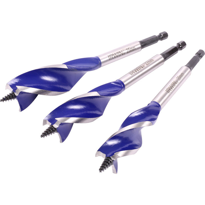 Irwin Blue Groove 6x Wood Drill Bit Set 3pc