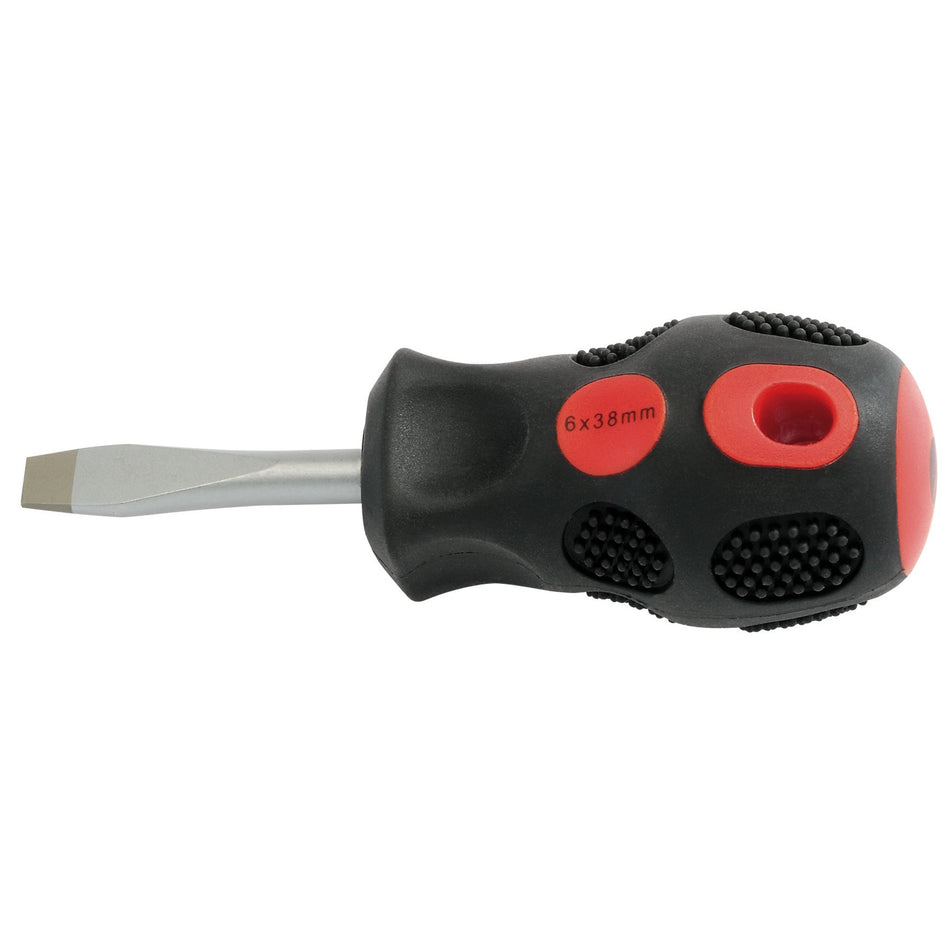 Draper 40012 Plain Slot Flared Tip Screwdriver, 6 x 38mm (Sold Loose)