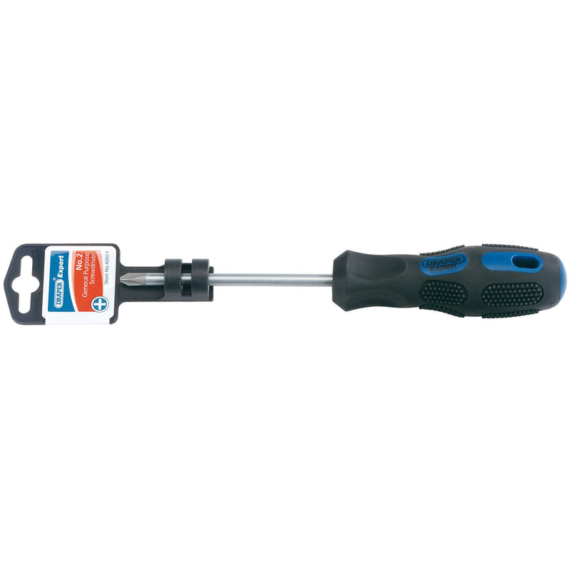 Draper 40019 Draper Expert Cross Slot Screwdriver, No.2 x 100mm
