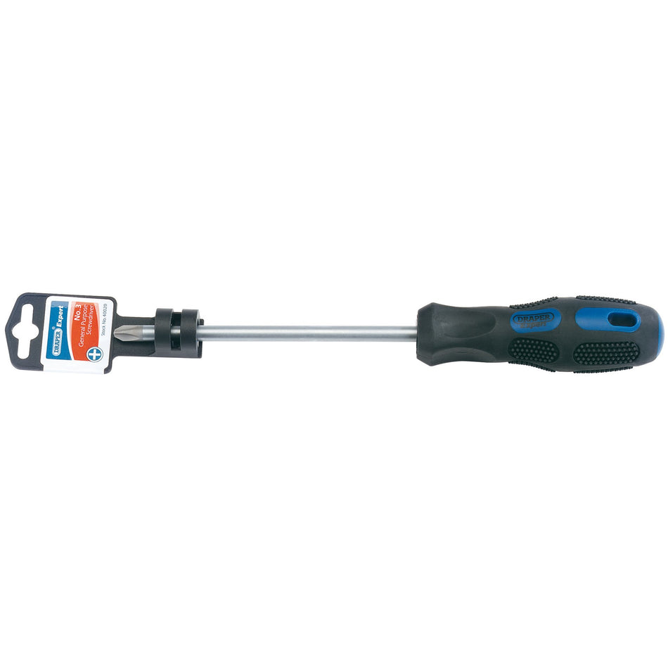 Draper 40020 Draper Expert Cross Slot Screwdriver, No.3 x 150mm