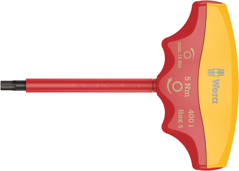 Wera 05004980001 400 i VDE Hex Insulated torque-indicator, 4 x 5.0 Nm