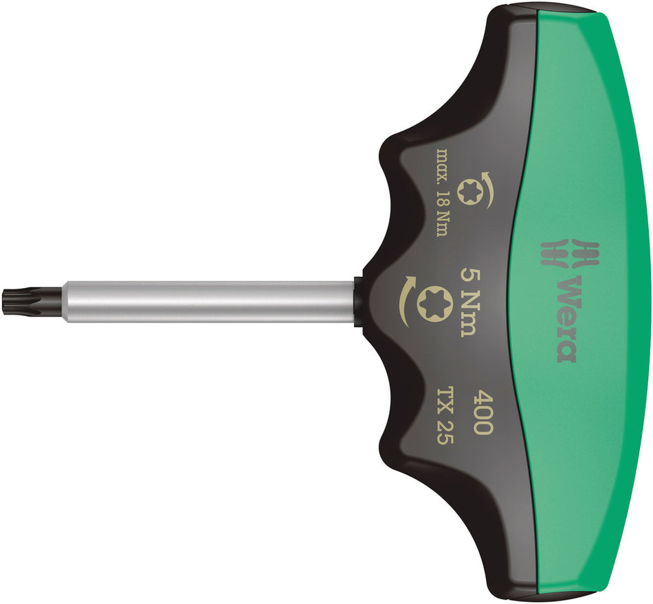 Wera 05005091001 400 TX Torque-indicator, TX 25 x 5.0 Nm
