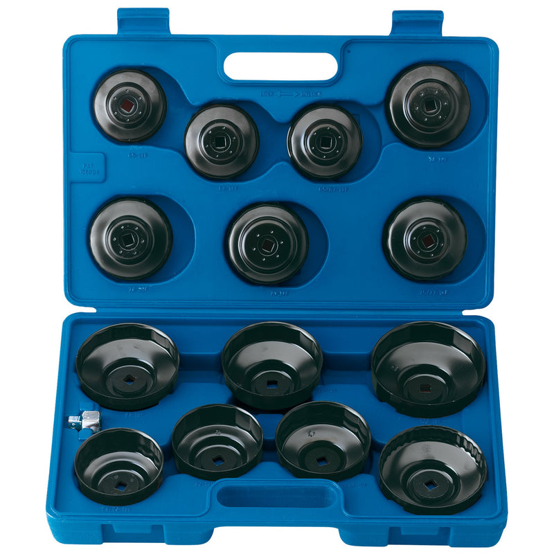 Draper 40105 Oil Filter Cup Socket Set, 3/8" Sq. Dr. (15 piece)