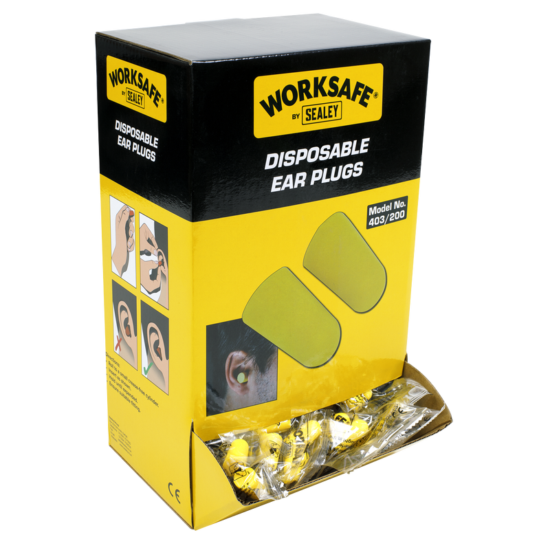 Sealey 403/200 Disposable Ear Plugs - 200 Pairs