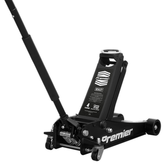 Sealey 4040AB 4tonne Trolley Jack with Rocket Lift - Black