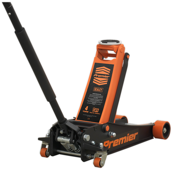 Sealey 4040AO 4tonne Trolley Jack with Rocket Lift - Orange