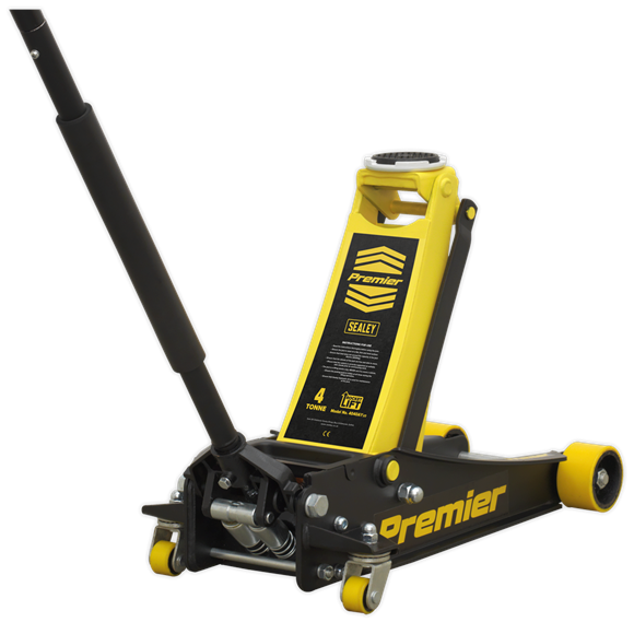 Sealey 4040AY 4tonne Trolley Jack with Rocket Lift - Yellow
