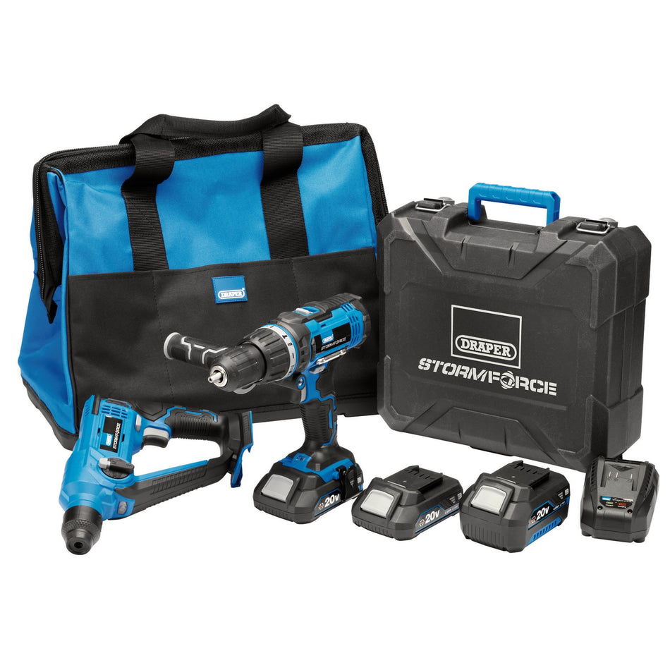 Draper 40429 Draper Storm Force® 20V Cordless Kit (7 Piece)