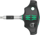 Wera 05023460001 411 A RA T-handle adapter screwdriver with ratchet function, 1/4", 1/4" x 45 mm