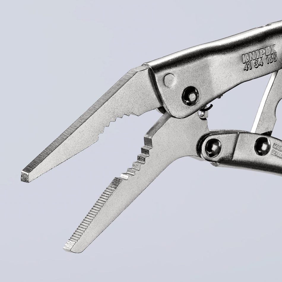 KNIPEX 41 34 165 GRIP PLIERS LONG NOSE