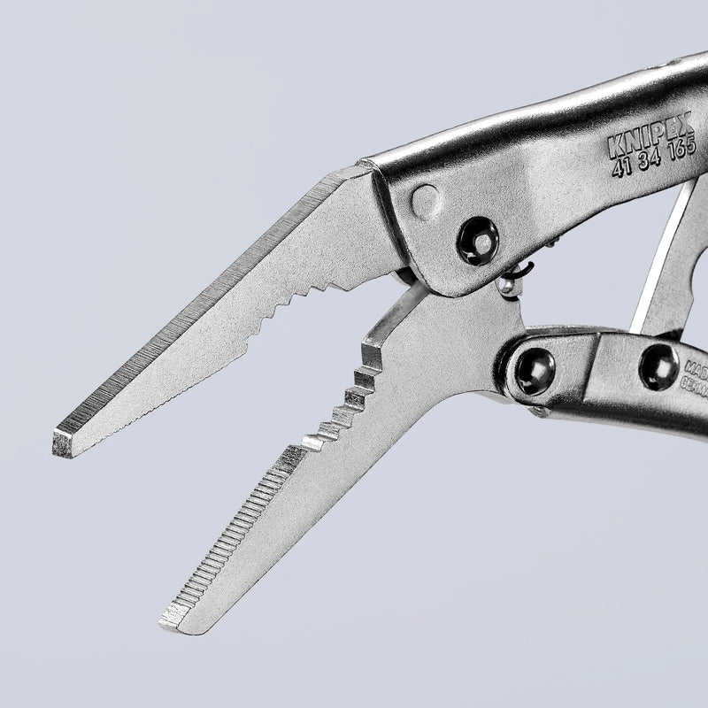 KNIPEX 41 34 165 GRIP PLIERS LONG NOSE