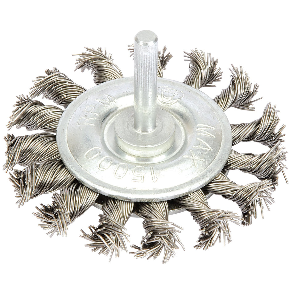 Draper 41434 Twisted Wire Wheel, 75mm