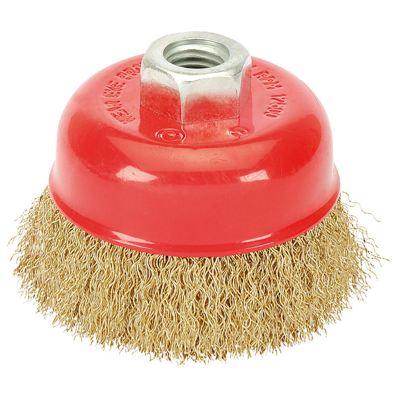 Draper 41444 Crimped Wire Cup Brush, 80mm, M14