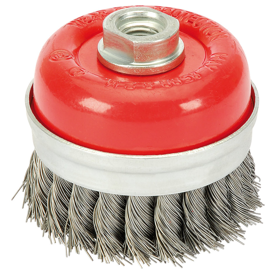 Draper 41449 Twist Knot Wire Cup Brush, 80mm, M14