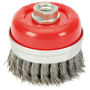 Draper 41449 Twist Knot Wire Cup Brush, 80mm, M14