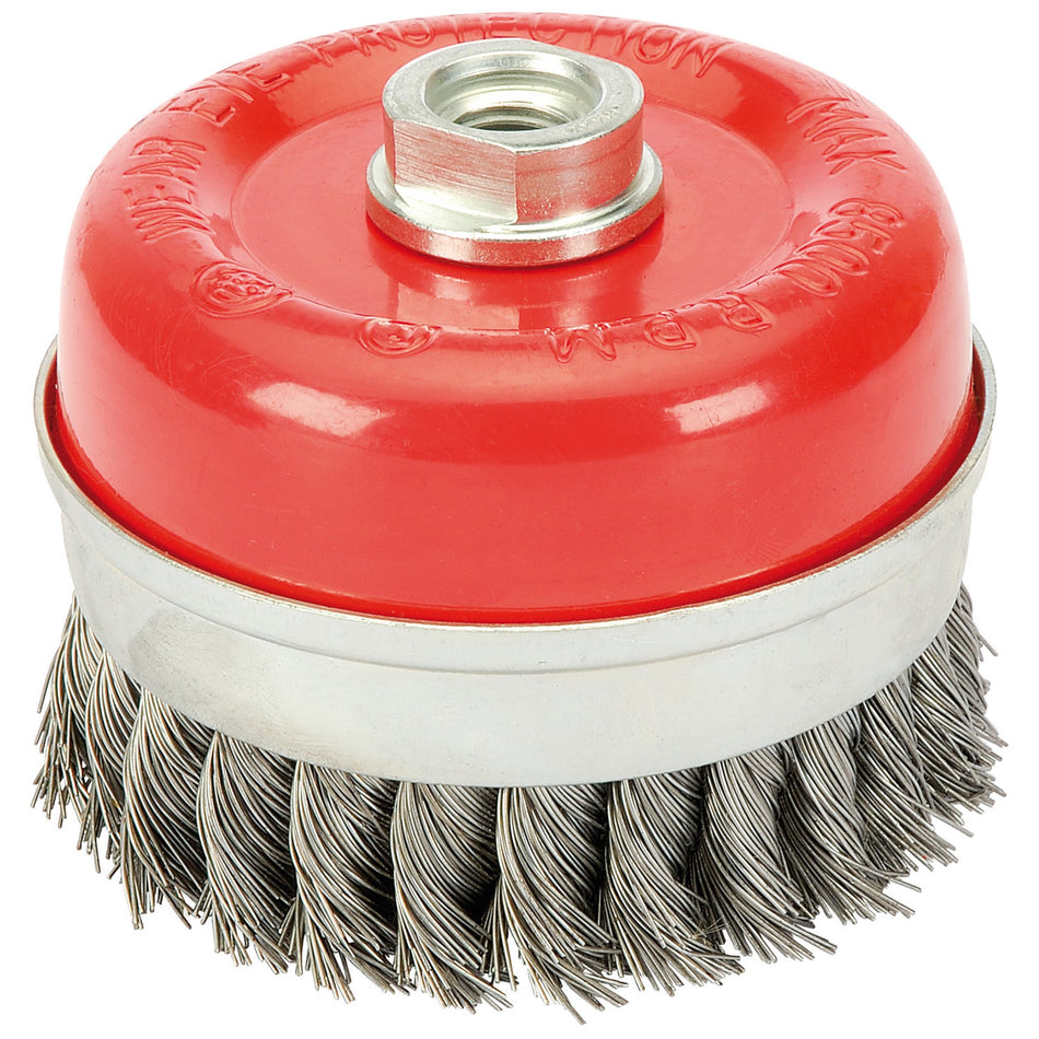 Draper 41450 Twist Knot Wire Cup Brush, 100mm, M14