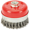 Draper 41450 Twist Knot Wire Cup Brush, 100mm, M14