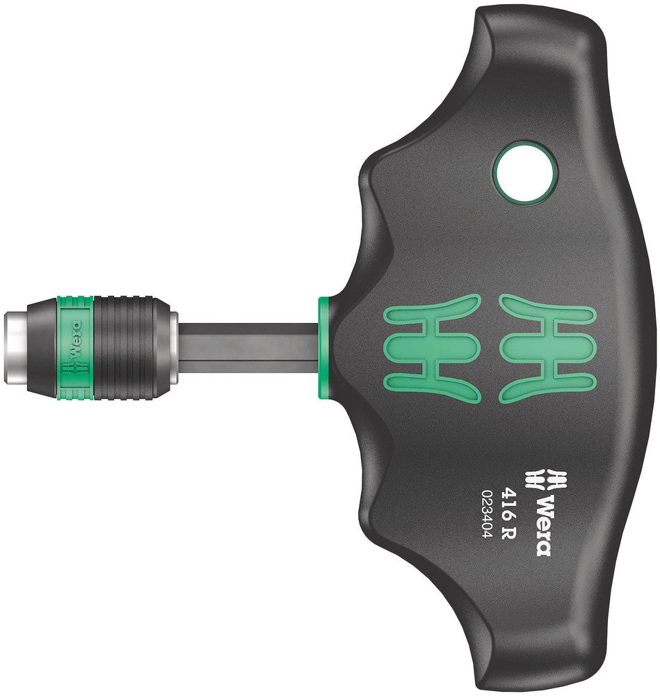 Wera 05023404001 416 R T-handle bitholding screwdriver Rapidaptor, 1/4