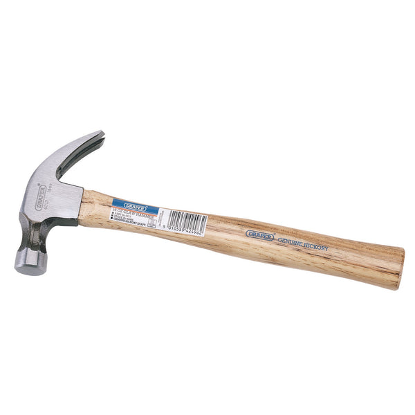 Draper 42496 Hickory Shaft Claw Hammer, 450g/16oz