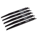 Draper 43063 Reciprocating Saw Blades for Wood and Plastic Cutting, 200mm, 6-10tpi (Pack of 5)