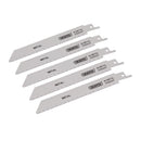 Draper 43444 Bi-metal Reciprocating Saw Blades for Metal Cutting, 150mm, 24tpi (Pack of 5)