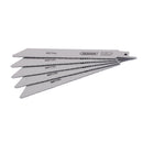 Draper 43463 Bi-metal Reciprocating Saw Blades for Metal, 150mm, 10-14tpi (Pack of 5)