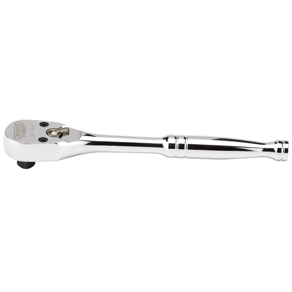 Draper 43718 60 Tooth Sealed Head Reversible Ratchet, 1/4" Sq. Dr.