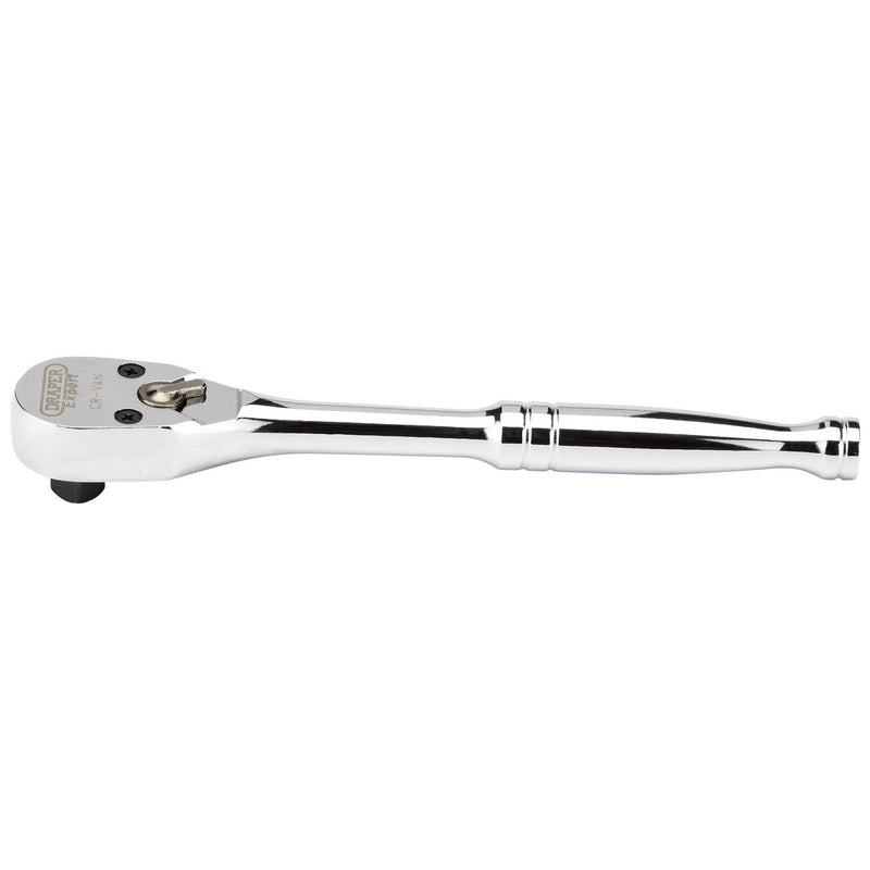 Draper 43718 60 Tooth Sealed Head Reversible Ratchet, 1/4" Sq. Dr.