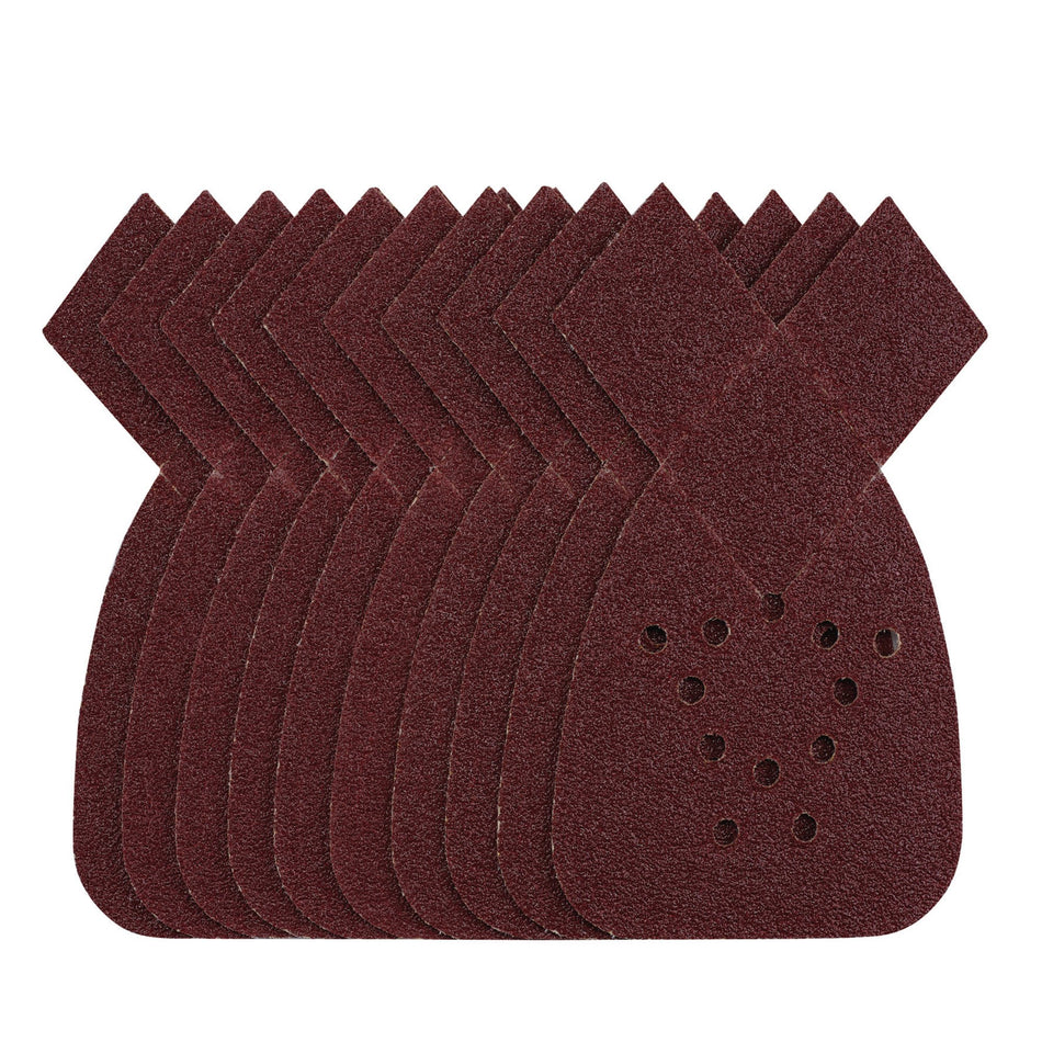 Draper 43848 Detail Sanding Sheets with Hook and Loop, 140mm, 40 Grit, SSD4 (Pack of 10)