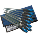 Draper 44961 Soft Grip Engineer's File and Rasp Set, 200mm, Blue (8 Piece)