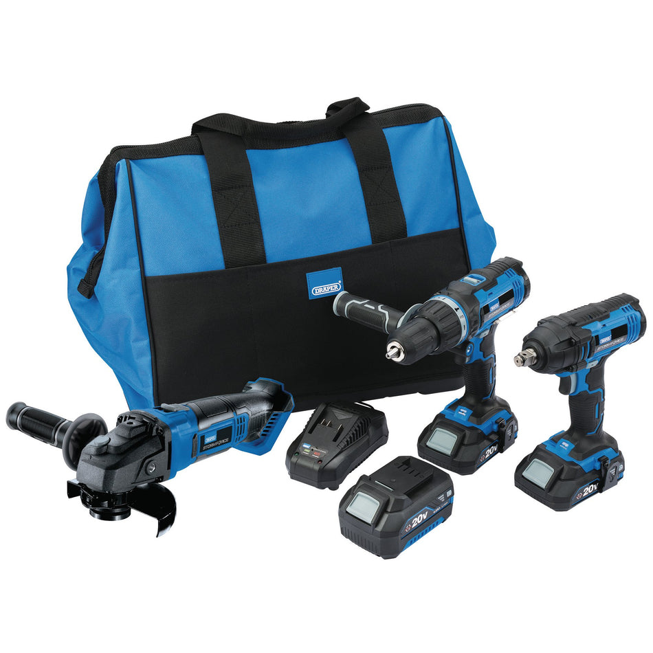 Draper 45499 Draper Storm Force® 20V Cordless Mega Kit (8 Piece)