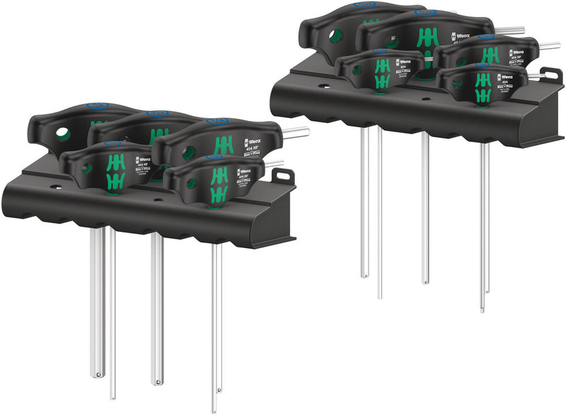 Wera 05023451001 454/10 HF Set Imperial 1 screwdiver set T-handle screwdrivers Hex-Plus with holding function, Imperial, 10 pieces