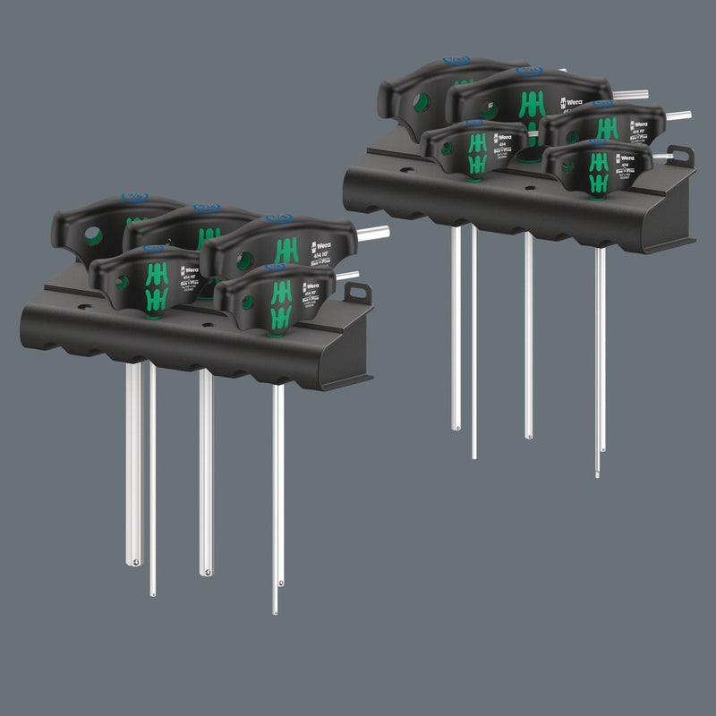 Wera 05023451001 454/10 HF Set Imperial 1 screwdiver set T-handle screwdrivers Hex-Plus with holding function, Imperial, 10 pieces