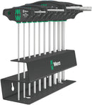 Wera 05023454001 454/10 HF Set Imperial 2 Screwdriver set T-handle Hex-Plus screwdrivers with holding function, imperial, 10 pieces