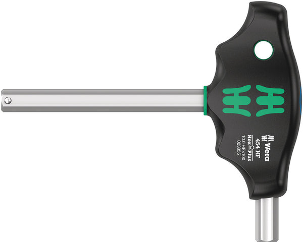 Wera 05023354001 454 HF T-handle hexagon screwdriver Hex-Plus with holding function, 10 x 100 mm