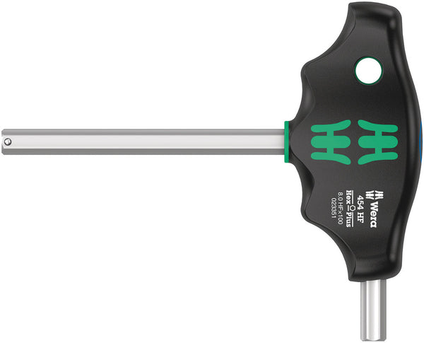 Wera 05023351001 454 HF T-handle hexagon screwdriver Hex-Plus with holding function, 8 x 100 mm