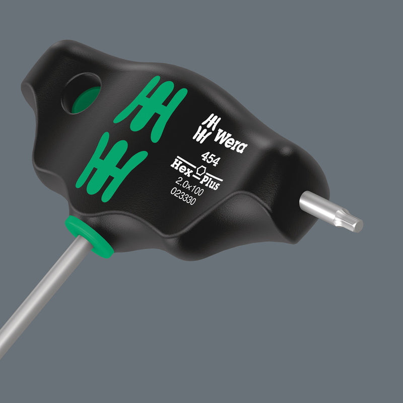 Wera 05023330001 454 T-handle hexagon screwdriver Hex-Plus, 2 x 100 mm