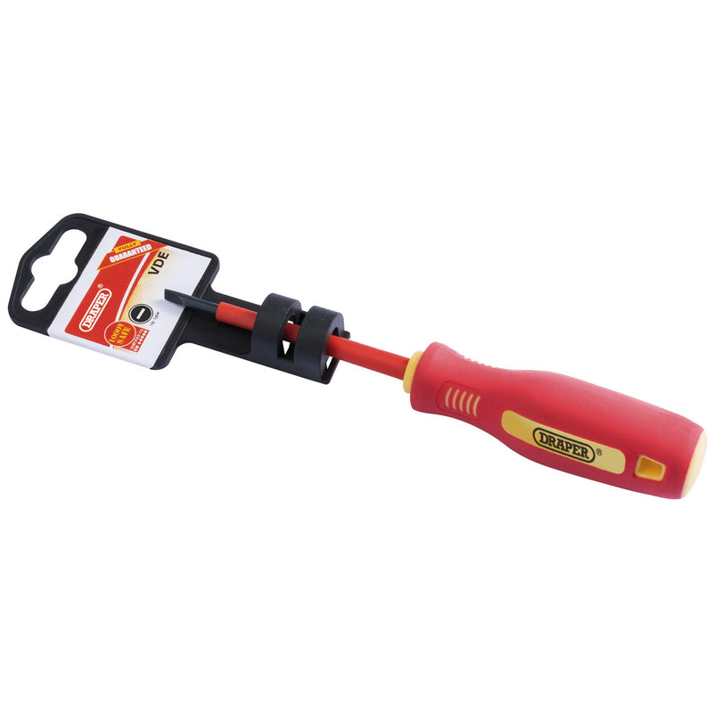 Draper 46516 Fully Insulated Plain Slot Screwdriver, 3 x 75mm