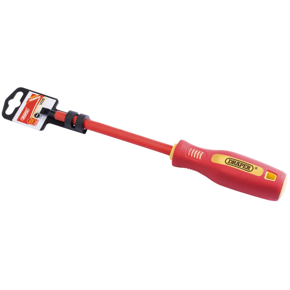 Draper 46520 Fully Insulated Plain Slot Screwdriver, 8 x 150mm