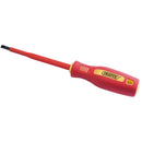 Draper 46524 Fully Insulated Plain Slot Screwdriver, 5.5 x 125mm (Sold Loose)