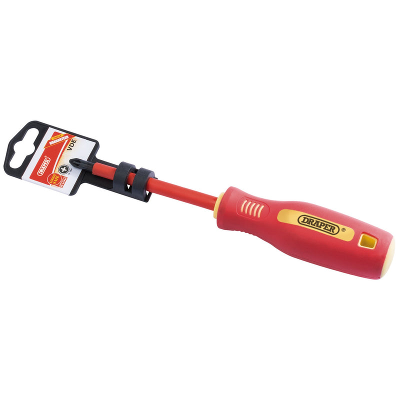 Draper 46534 Fully Insulated Soft Grip PZ TYPE Screwdriver, No.2 x 100mm